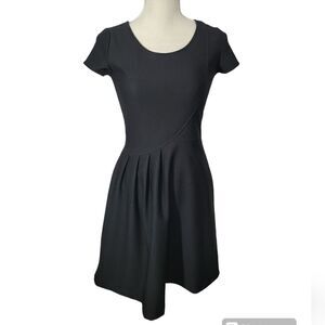 Lovely day black fit and flare dress